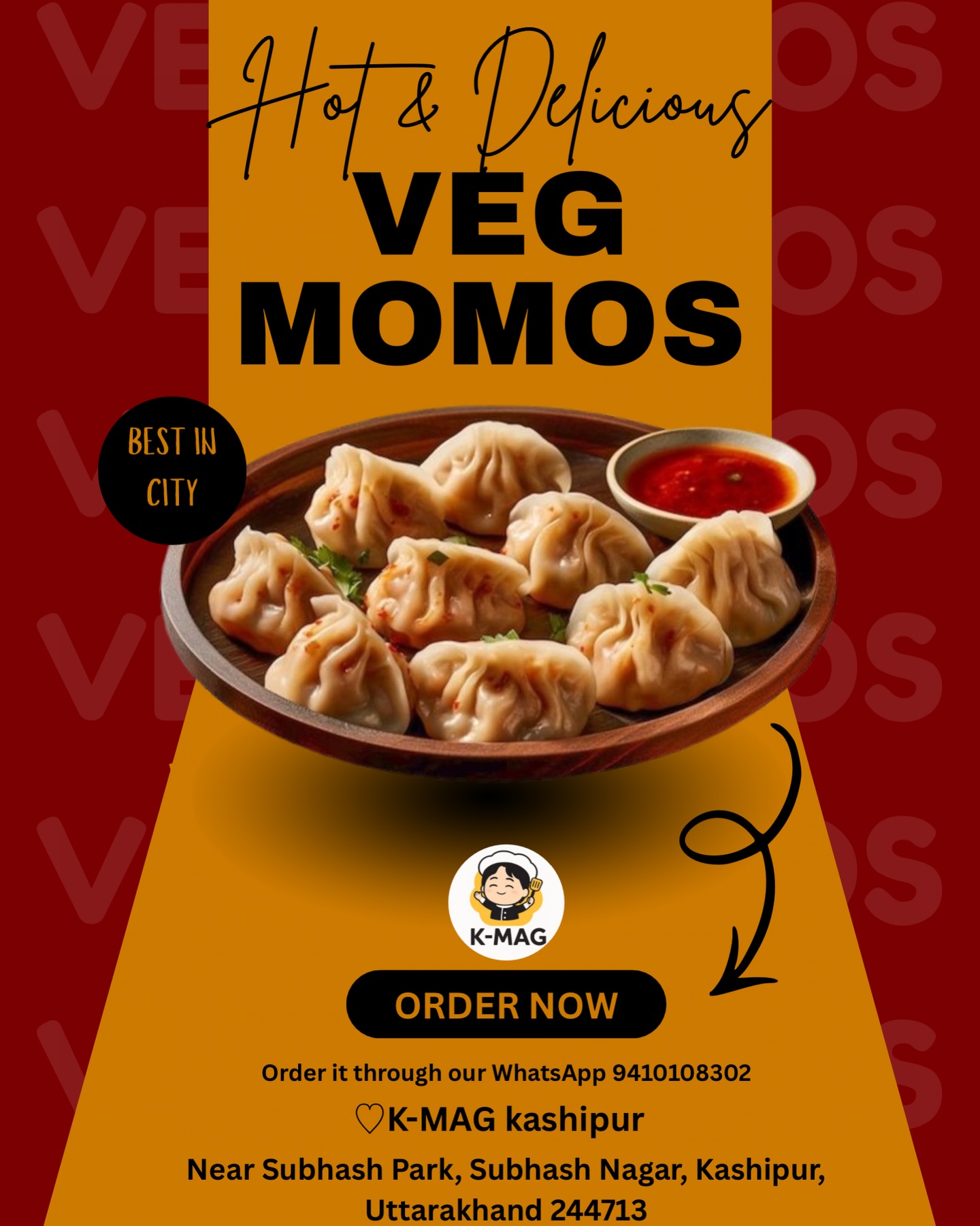 K-MAG momos instagram post - #SpicyChutney #LocalSpices